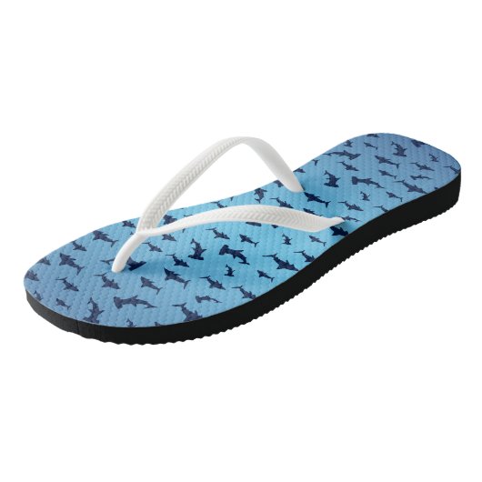 Hammerhead Sharks Teenslippers (Schuin)