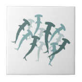 Hammerhead Sharks Tegeltje (Voorkant)