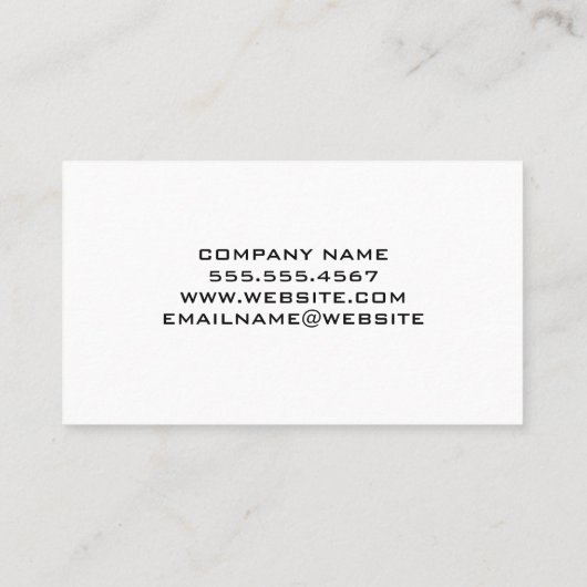 Hammers Bakstenen Muur | Ingenieurs Visitekaartje (Achterkant)