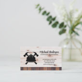 Hammers en Hardhat | Hout Visitekaartje (Staand voorkant)