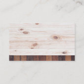 Hammers en Hardhat | Hout Visitekaartje (Achterkant)