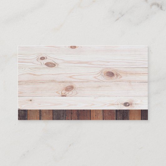 Hammers en Hardhat | Hout Visitekaartje (Achterkant)