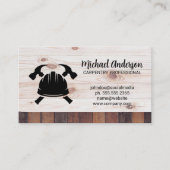 Hammers en Hardhat | Hout Visitekaartje (Voorkant)