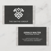 Hammers en Home | Bouwnijverheid Logo Visitekaartje (Voorkant / Achterkant)