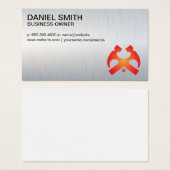 Hammers en Home | Metalen achtergrond Visitekaartje (Voorkant /achterkant)