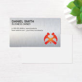 Hammers en Home | Metalen achtergrond Visitekaartje (Bureau)