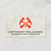 Hammers en House Roof | Grunge-achtergrond Visitekaartje (Voorkant)