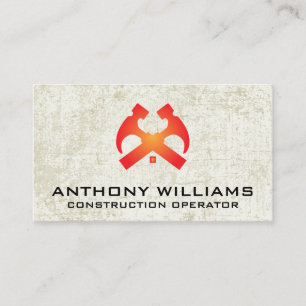 Hammers en House Roof   Grunge-achtergrond Visitekaartje