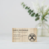 Hammers en Nail | Carpentry | Hout Visitekaartje (Staand voorkant)