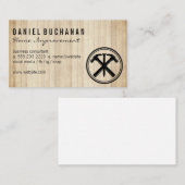 Hammers en Nail | Carpentry | Hout Visitekaartje (Voorkant / Achterkant)