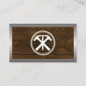 Hammers en Nail Logo | Houtmetaal Visitekaartje (Achterkant)