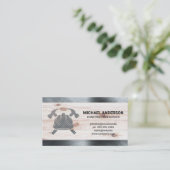 Hammers Hard Pet | Staal | Hout | Bouw Visitekaartje (Staand voorkant)