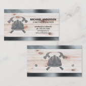 Hammers Hard Pet | Staal | Hout | Bouw Visitekaartje (Voorkant / Achterkant)