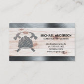 Hammers Hard Pet | Staal | Hout | Bouw Visitekaartje (Voorkant)