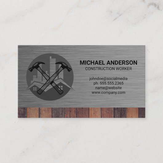 Hammers | Onroerend goed | Bouw Visitekaartje (Voorkant)