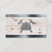 Hammers Valhelm | Staal | Hout | Bouw Visitekaartje (Achterkant)