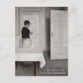 Hammershøi Ida die een schrijven C0698-Briefkaart  Briefkaart (Voorkant)