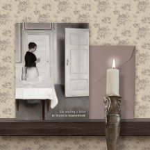 Hammershøi Ida die een schrijven C0698-Briefkaart 