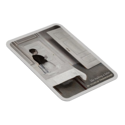 Hammershøi Ida lezing CC0699 Fridge Art Magneet (Rechterzijde)