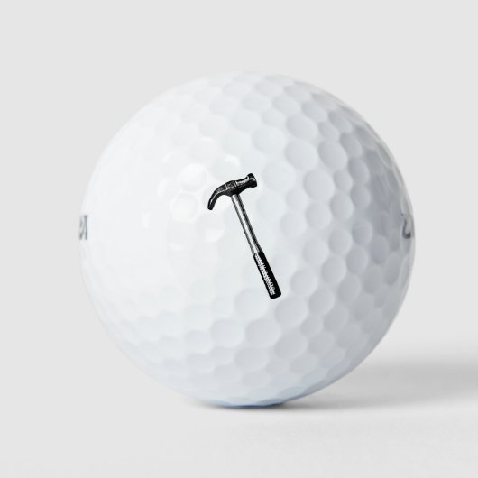 Hammertekening,  illustratie. golfballen (Voorkant)