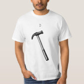 Hammertekening,  illustratie. t-shirt (Voorkant)