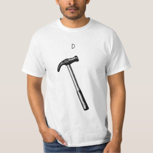 Hammertekening, illustratie. t-shirt