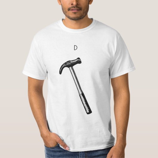 Hammertekening,  illustratie. t-shirt (Voorkant)