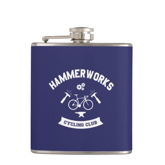 Hammerworks Wielerclub Heupfles (Voorkant)