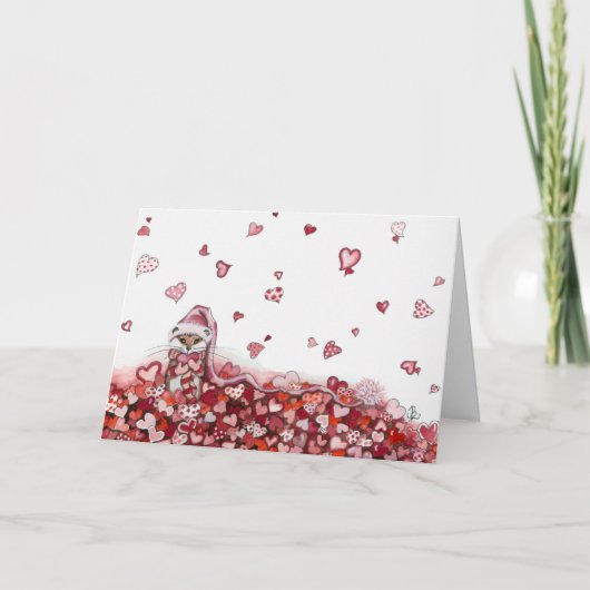 Hammie Hamster Valentijnsdag Kaart (Voorkant)