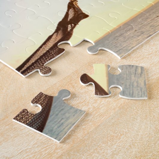 Hammock between Palm Trees on Tropical Beach Legpuzzel (Zijkant)