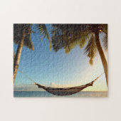 Hammock between Palm Trees on Tropical Beach Legpuzzel (Horizontaal)