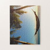 Hammock between Palm Trees on Tropical Beach Legpuzzel (Verticaal)