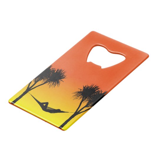 Hammock Creditkaart Flessenopener (Achterkant Gekanteld)