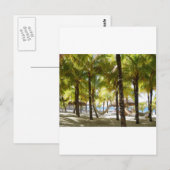 Hammock en Palm Trees Briefkaart (Voorkant / Achterkant)