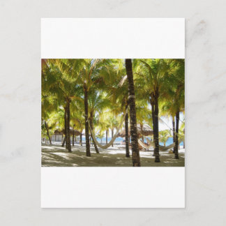 Hammock en Palm Trees Briefkaart