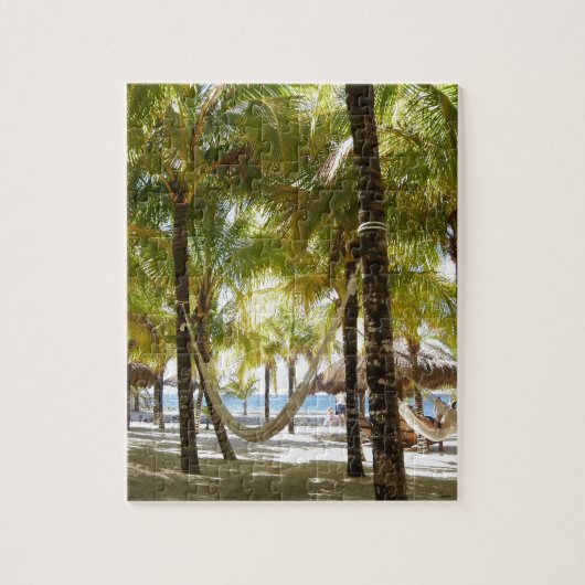 Hammock en Palm Trees Legpuzzel (Verticaal)