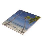 Hammock- en palmbomen, Plantation Island Resort Tegeltje (Zijkant)