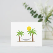 Hammock en Palms Briefkaart (Staand voorkant)