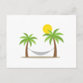 Hammock en Palms Briefkaart (Voorkant)