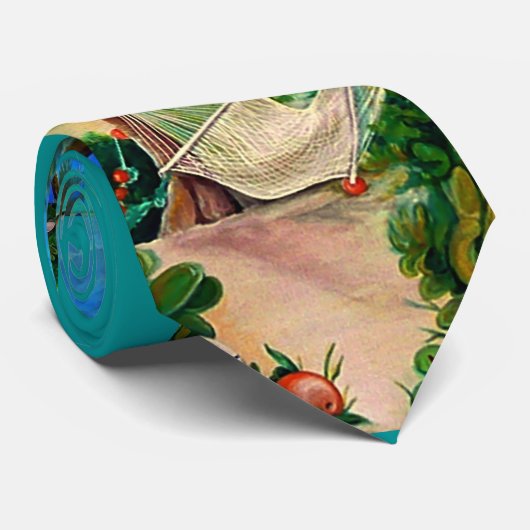 Hammock in de Bahama's Stropdas (Opgerold)