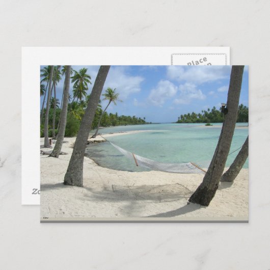 Hammock in het Briefkaart Paradise (Voorkant / Achterkant)