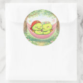 Hammock Nap Ronde Sticker (Tas)