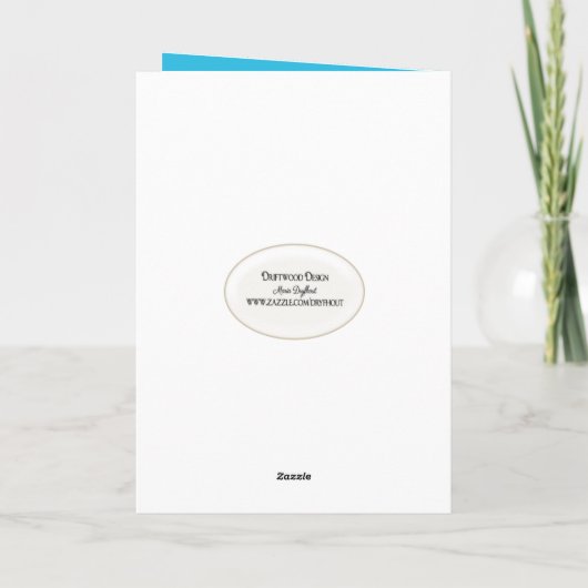 Hammock op Beach 42e verjaardag Kaart (Achterkant)