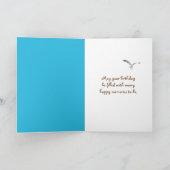 Hammock op Beach Birthday Kaart (Binnen)