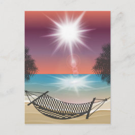 Hammock op de Beach Sunny Sky Zen Briefkaart