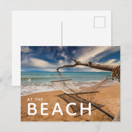 Hammock op de Shore Briefkaart (Voorkant / Achterkant)