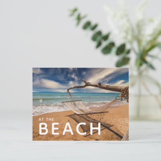 Hammock op de Shore Briefkaart (Staand voorkant)