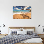 Hammock op de Shore Canvas Afdruk (Insitu (Slaapkamer))