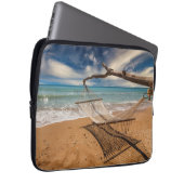 Hammock op de Shore Laptop Sleeve (Voorkant Rechts)