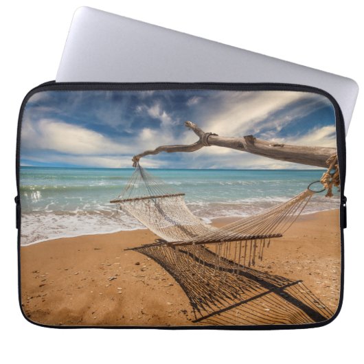 Hammock op de Shore Laptop Sleeve (Voorkant)